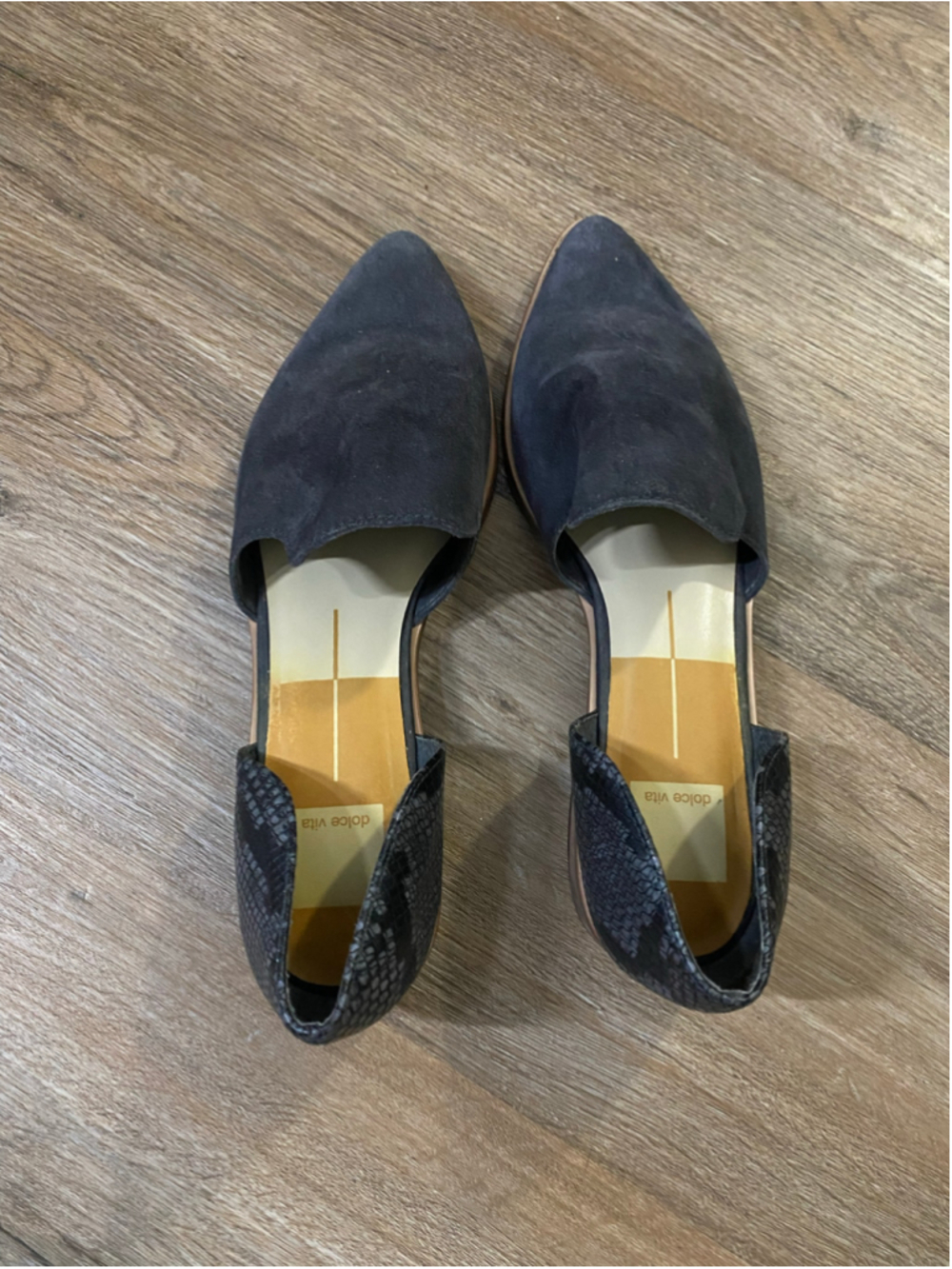 Blue grey flats